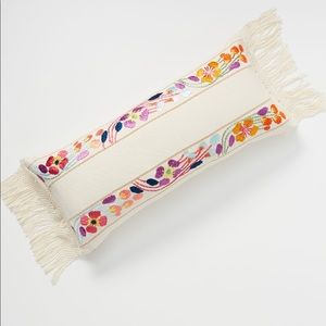 ANTHROPOLOGIE Hand Embroidered Rae Pillow New